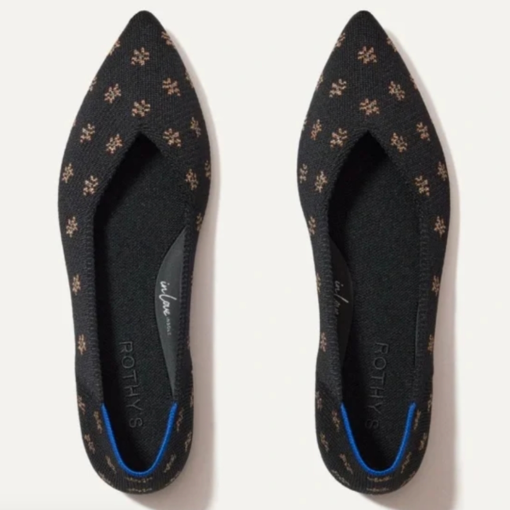 NIB Rothys The Point II Daisy Sparkle